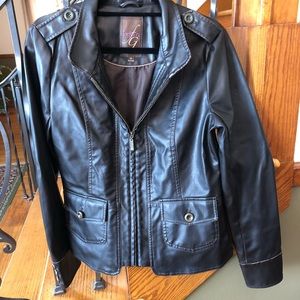 Frida G Faux Leather Jacket M